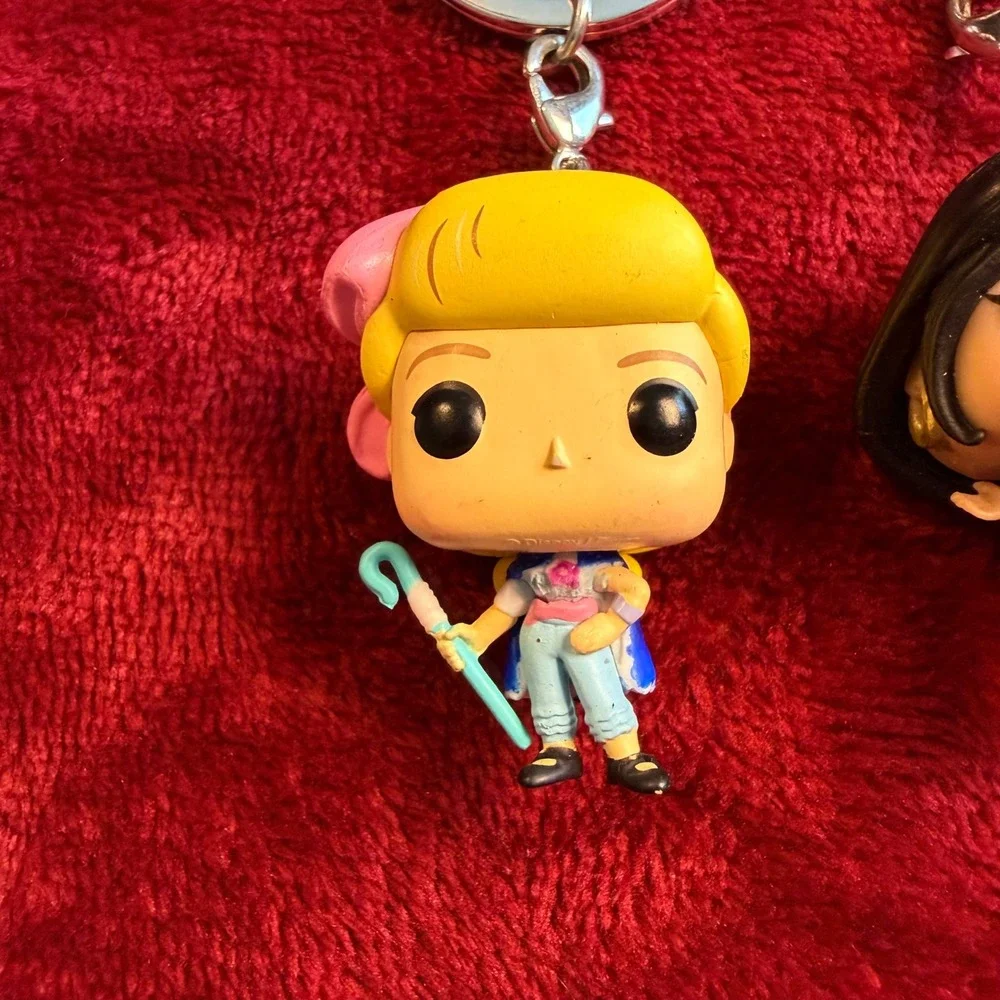 Funko Pocket Pop Keychain Set Disney Bo Peep Toy Story & Jasmine Aladdin Figures